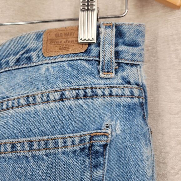 Old Navy Vintage 90s Y2K Low Rise Flare  Blue Jeans Denim Women's Distressed - Picture 7 of 13